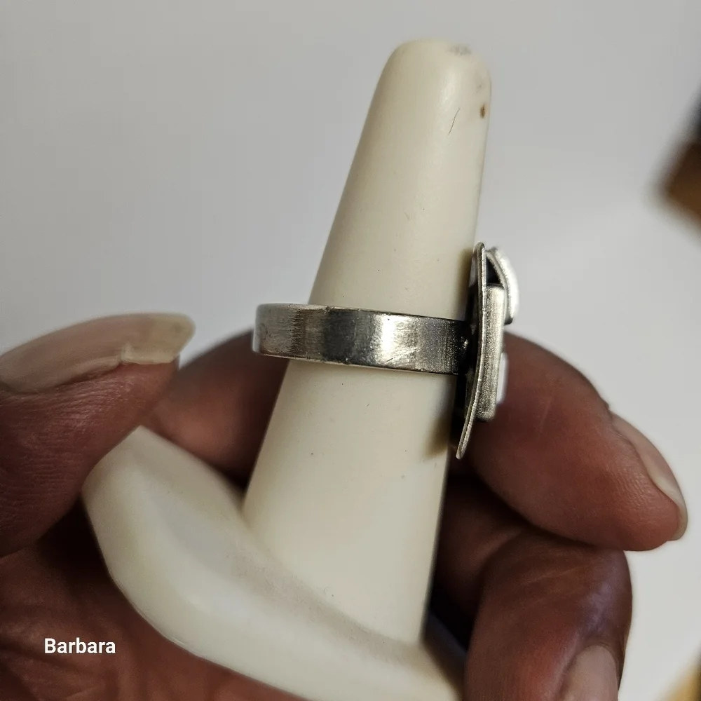 Christopher Poly Geometric Contemporary Ring, Size 9.25 - Picture 4 of 7